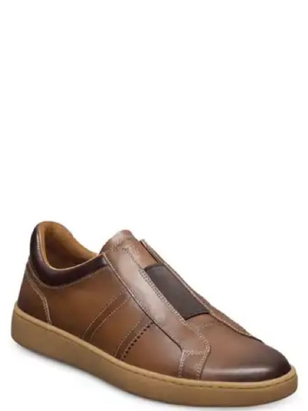 Allen Edmonds Brown Leather Slip-On Sneakers